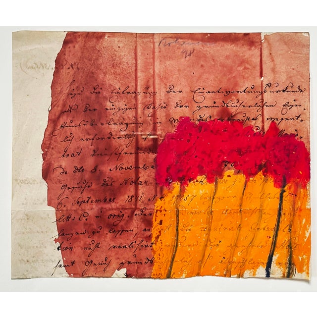 Karl Bohrmann, Mixed Media, 1998, Signed, Letters to Vienna For Sale - Image 3 of 7