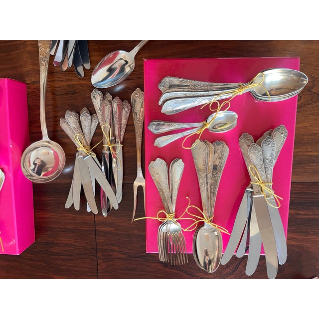 Baroque Silver 800 Cutlery, 1890s, Set of 89 For Sale - Image 3 of 11