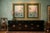 Stunning vintage prints of lotus blooms, leaves and cranes, featuring Japanese lettering down one side of one of the...