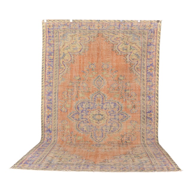 Oushak Anatolian Wool Rug, 1960 For Sale