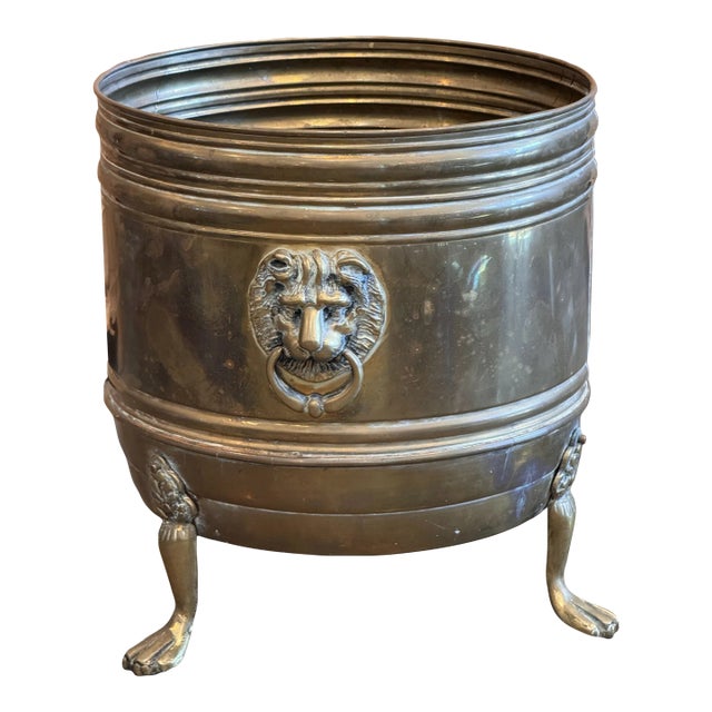 1920s Brass Coal Hod For Sale