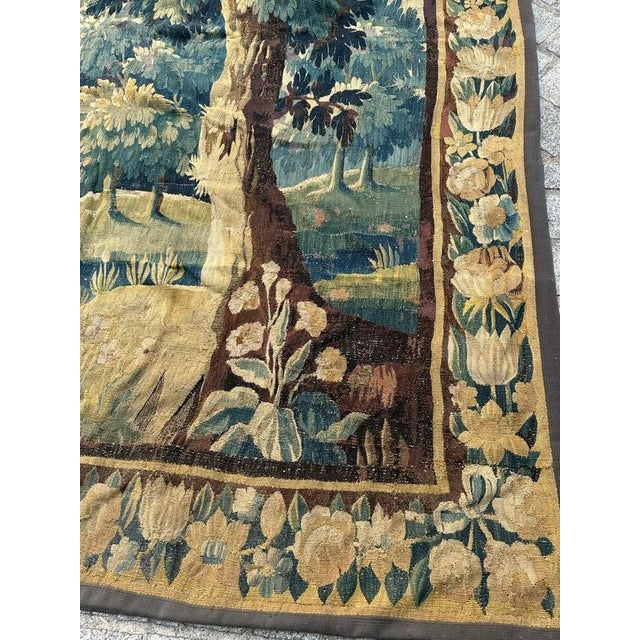 Large French Aubusson Tapestry, 1700s For Sale - Image 11 of 18