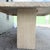 Ivory Vintage Italian Travertine Square Top Dining Table For Sale - Image 8 of 11