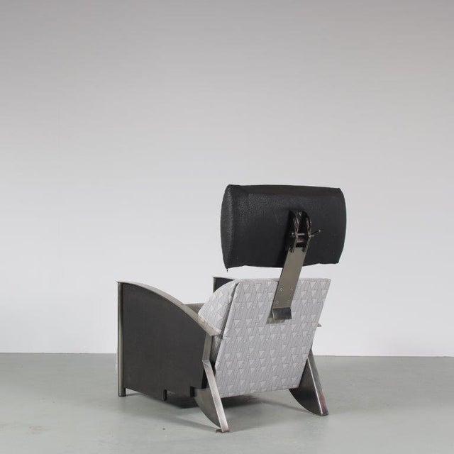Metal German Recliner Chair, 1980s For Sale - Image 7 of 15