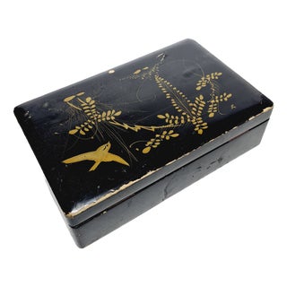 Japanese Lacquerware Box, 1950s For Sale