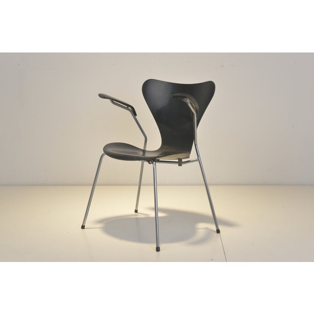 Armchair 3207 Arne Jacobsen for Fritz Hansen, Denmark, 1955 For Sale - Image 10 of 10