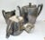 Art Nouveau Antique Original Van Bergh Co Silverplate Tea Set- Set of 3 For Sale - Image 3 of 13