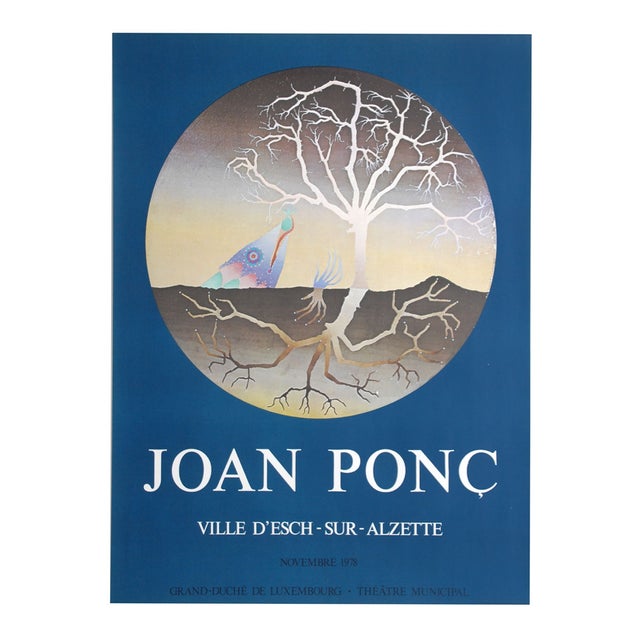 Ville Desch-Sur-Alzette Exhibition Poster after Joan Ponc For Sale