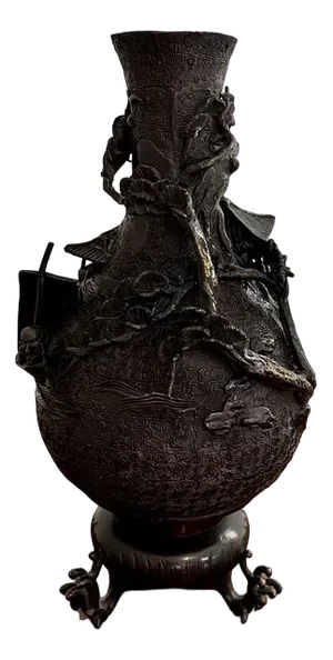 Japanese Bronze Vase, 1900s