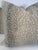 Custom pair of 22" pillows covered in an antelope patterned chenille in a natural colorway. These pillows have tapered...