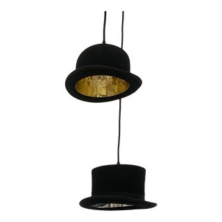 Jeeves & Wooster Hat Pendant Lights by Jake Phipps - Set of 2 For Sale