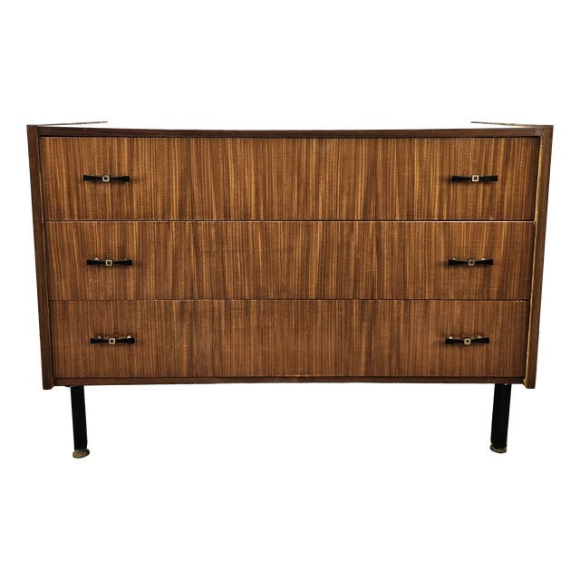 Vintage Three-Drawer Teak Chest of Drawers, 1960 For Sale