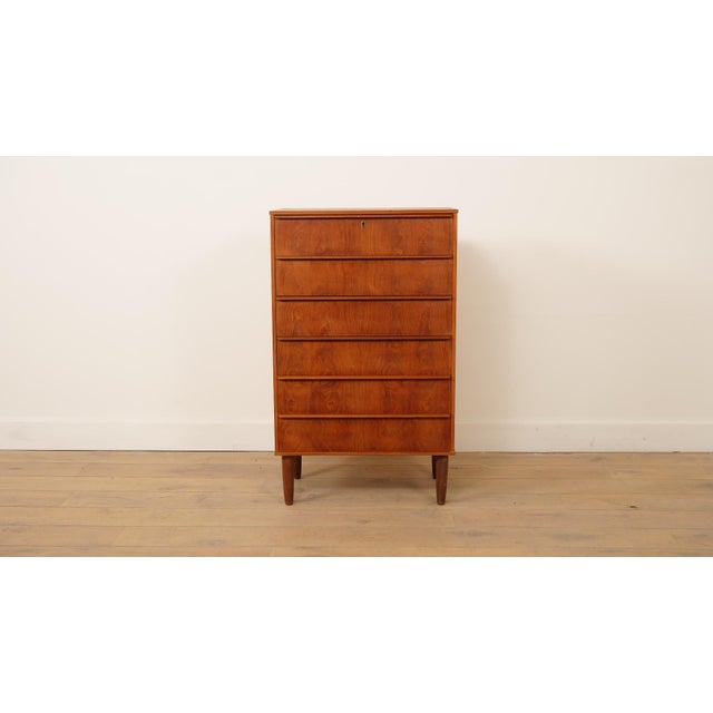 Vintage Danish Chest of Drawers in Teak For Sale - Image 10 of 10