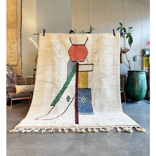 Brown Moroccan Berber Rug, 1990 For Sale - Image 8 of 9