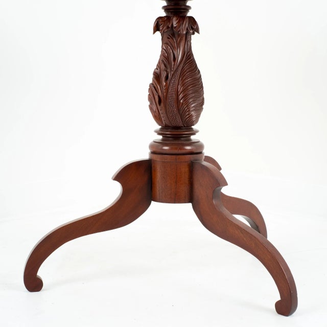 Early 19th Century Early 19th Century American Mahogany Tilt Top Tea Table For Sale - Image 5 of 7