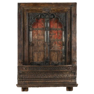 Vintage Weathered Wooden Door For Sale