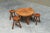 Mid century set of coffee table and stools in solid oak 1950s this is a wonderful set of a mid century coffee table and 4...