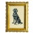 Original Hand-Painted Dog Painting, Framed in a Vintage Italian Frame For Sale
