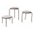 Set of Three Mid Century California Modern Nesting Round Tripod End Tables For Sale