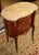 French Louis XV Style Marble Top Burled Inlaid End Table Nightstand Cica 1920 For Sale In New York - Image 6 of 12