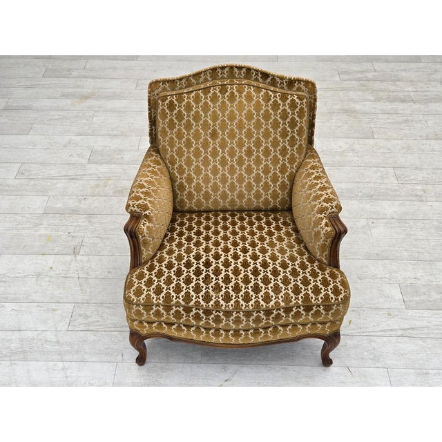 Vintage Danish Relax Chair in Furniture Velour, 1950s For Sale - Image 17 of 18