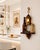 Italian Murano Glass Beer Lantern Wall Light in Hand-Carved Wood, 1970s For Sale - Image 4 of 18