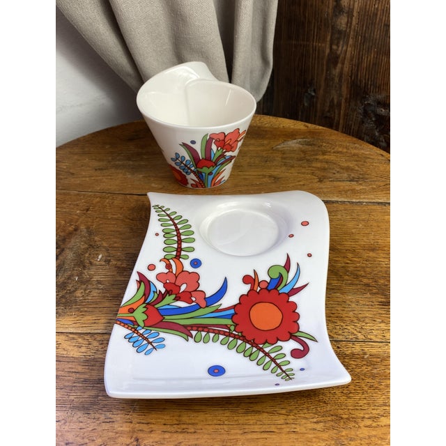 NewWave Acapulco Cup and Saucer from Villeroy & Boch, 2000s, Set of 2 For Sale - Image 9 of 12
