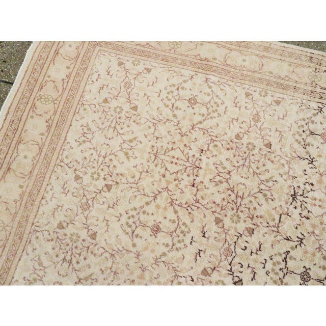 Textile Galerie Shabab Collection Mid-20th Century Handmade Turkish Sivas Accent Rug For Sale - Image 7 of 9