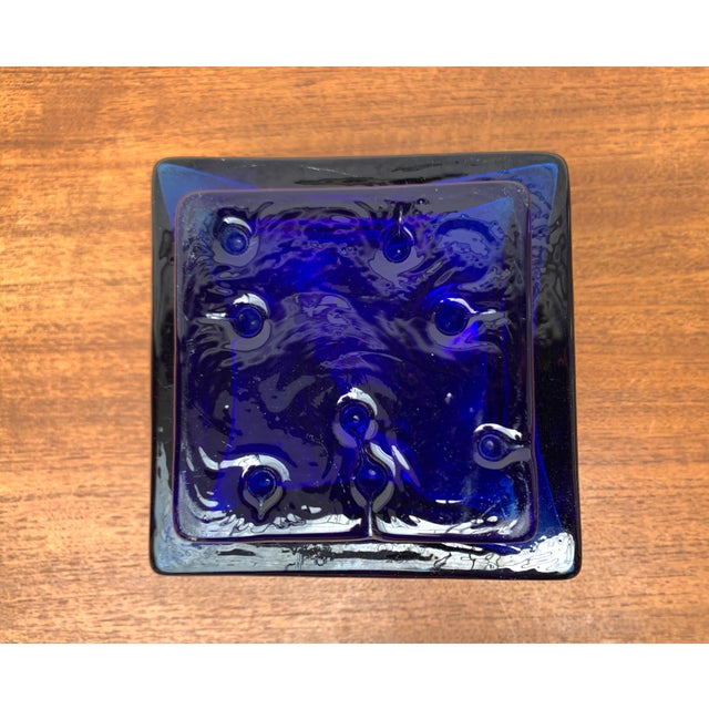 Mid-Century Scandinavian Block Glass Vase, 1960s For Sale - Image 10 of 18