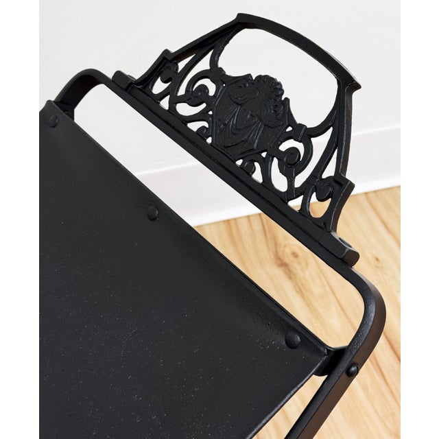Vintage Oscar Bach Attributed Wrought Iron Vanity Stool For Sale In Kansas City - Image 6 of 9