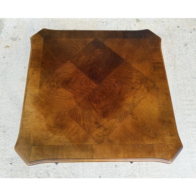 Brown Mid 20th Century Lane Mahogany & Walnut Side Table No. 1247 For Sale - Image 8 of 9