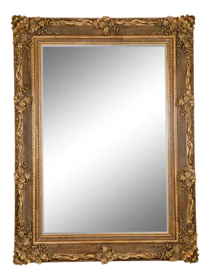 Giltwood Beveled Hanging Floor Length Wall Mirror