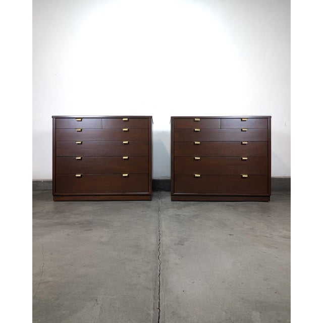 Mid-Century Modern Mid Century Chest by Edward Wormley for Drexel Precedent Bachelor Chests/Dressers, A Pair For Sale - Image 3 of 17