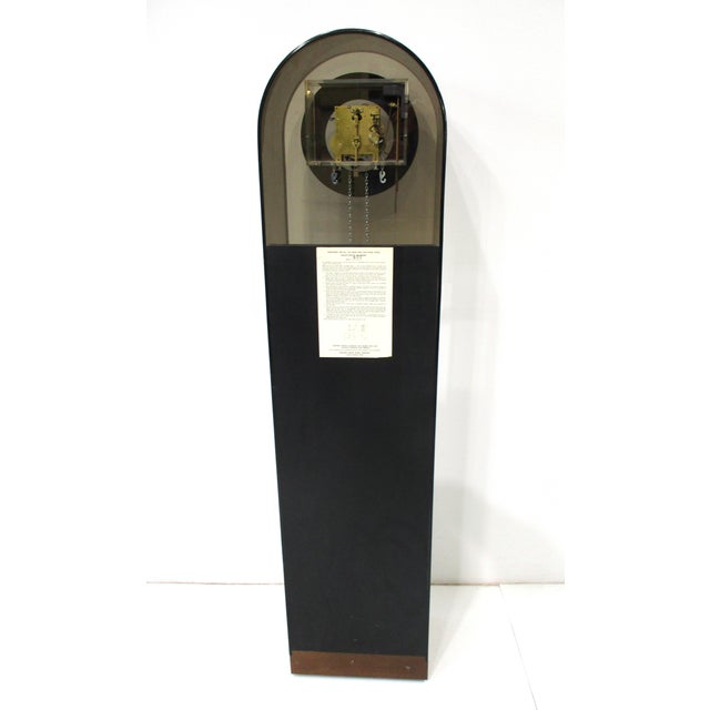 Howard Miller Lucite Mid Century Grandfathers Clock Model 677 For Sale - Image 9 of 12