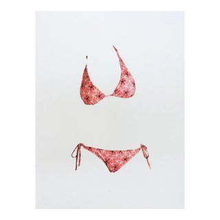 Contemporary Pop Art Pink Bikini Swimsuit Print For Sale