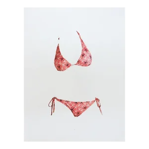 Contemporary Pop Art Pink Bikini Swimsuit Print