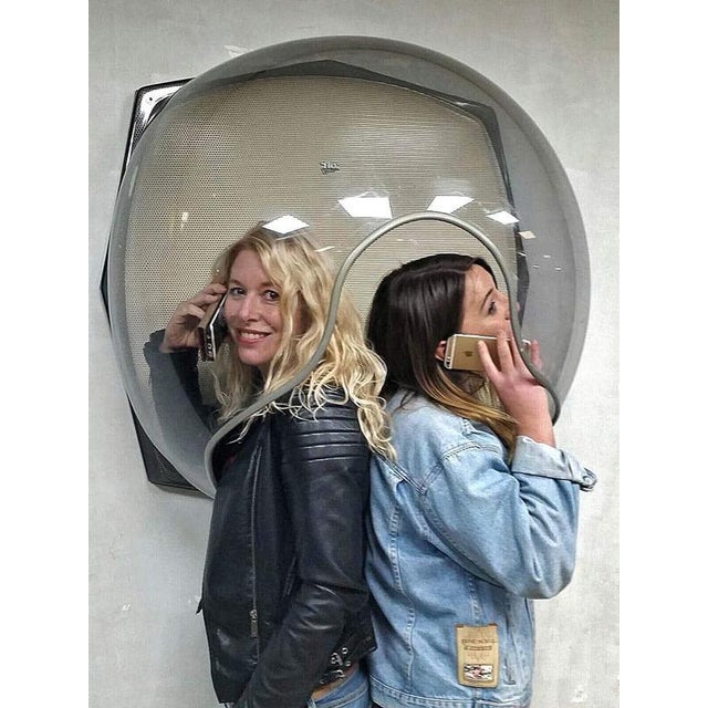 Vintage Space Age Wall Telephone Booth from Tio For Sale - Image 3 of 5