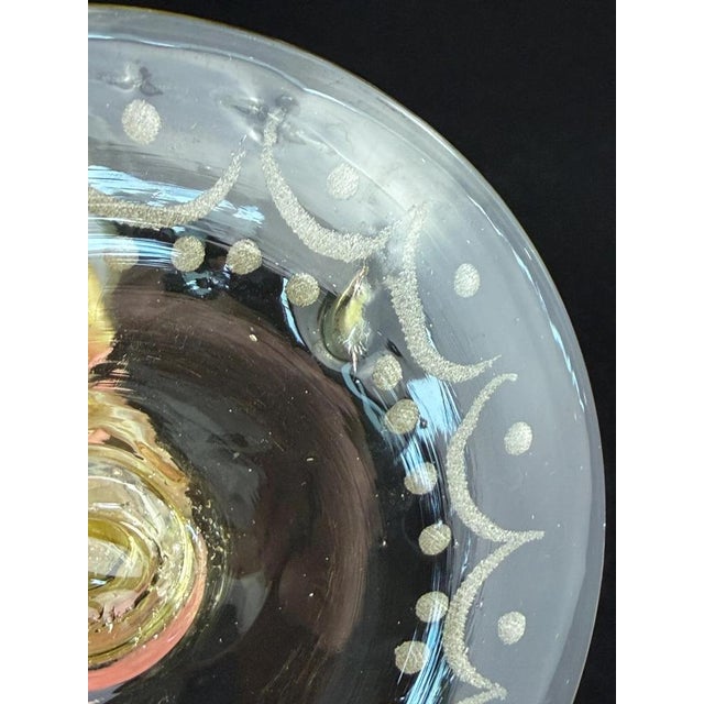 Antique Bohemian Hand-Blown Engraved Goblet with Hunter and Horse, 1830s For Sale - Image 10 of 14