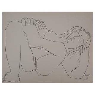 Pablo Picasso, Nude Resting, 20th Century, Lithograph For Sale