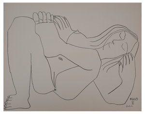 Pablo Picasso, Nude Resting, 20th Century, Lithograph