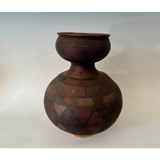 Brown African Water Vessel For Sale - Image 8 of 8