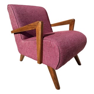 Fully Restored 1950's Mid-Century Modern Armchair For Sale