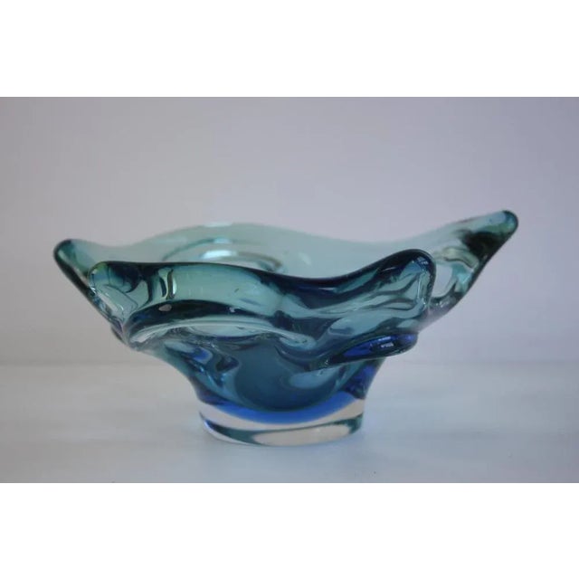 Mid-Century Modern Czech Art Glass Bowl by Chribska, 1960s For Sale - Image 3 of 13