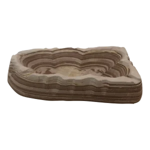 Mid-Century Modern Banded Ironstone Catchall