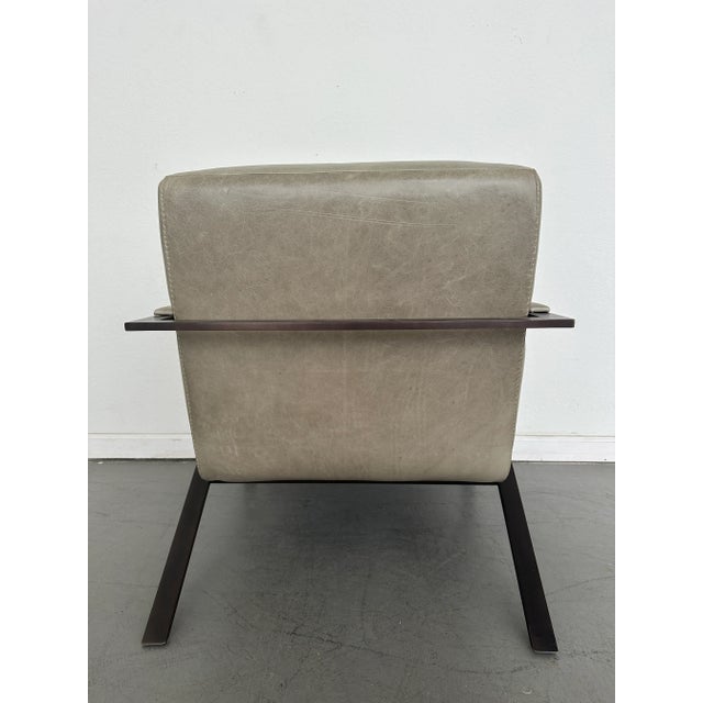 American Leather American Leather Oscar Accent Chair For Sale - Image 4 of 9