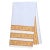 Juhi Chevron Tablecloth, 4-seat table - Periwinkle & Yellow For Sale - Image 4 of 4