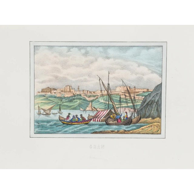 View of Oran is an original Hand-colored lithograph on paper realized in 1846 by an Anonymous artist of the XIX century....