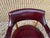 Hickory Leather Company Set of Four Vintage Burgundy/ Oxblood Vinyl Brass Nailed Armchairs. Solid wood Frame with fine...