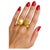 Yellow Bochic “Orient” Vintage South Sea Pearl & Sapphire Ring Set 18K Gold & Silver For Sale - Image 8 of 9