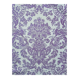 Fortuny Lavender Fabric Remnant 70" X 60" For Sale